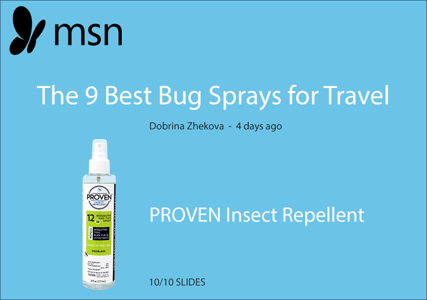 Proven in the News: MSN – The Nine Best Bug Sprays